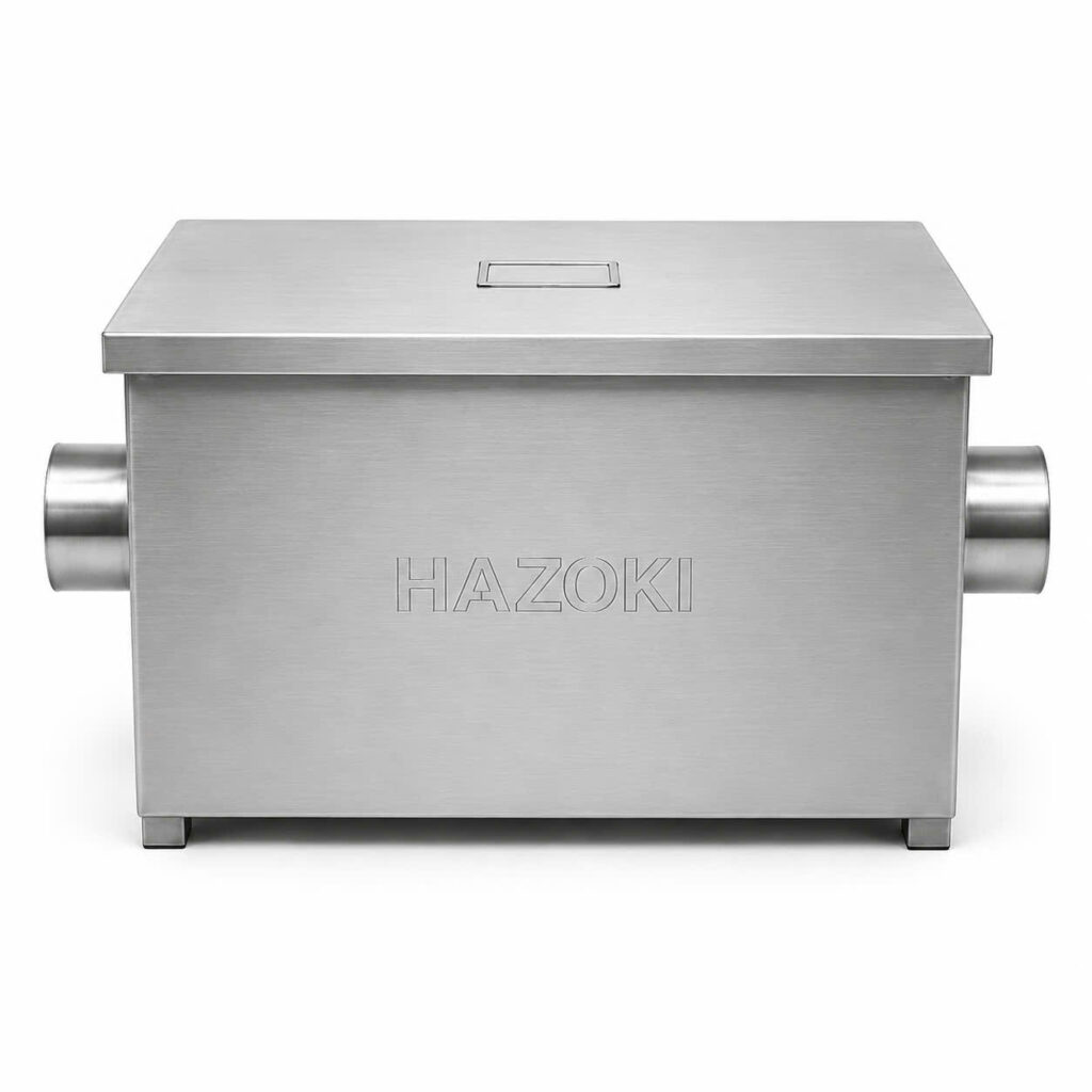 Bể tách mỡ inox 120L inox 304 Hazoki