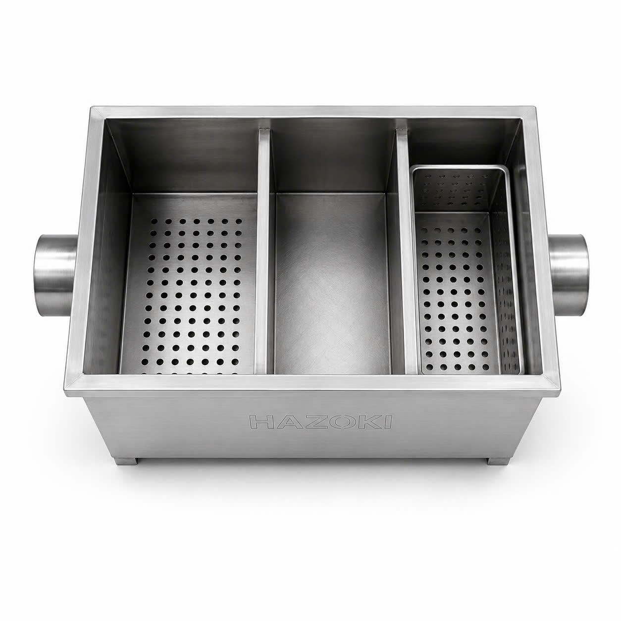 Cấu tạo bên trong bể tách mỡ inox 1000L