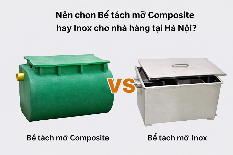 Bể tách mỡ nhà hàng tại Hà Nội