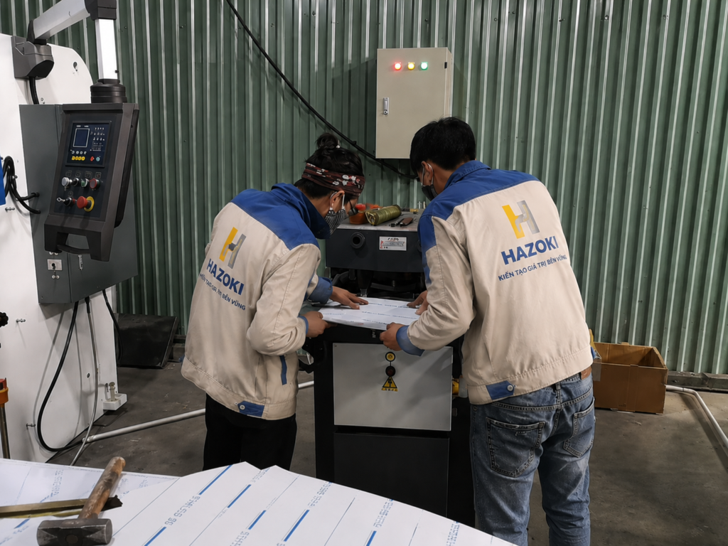 Xưởng gia công inox Hazoki