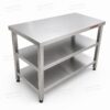 Bàn inox 3 tầng phẳng 1600mm