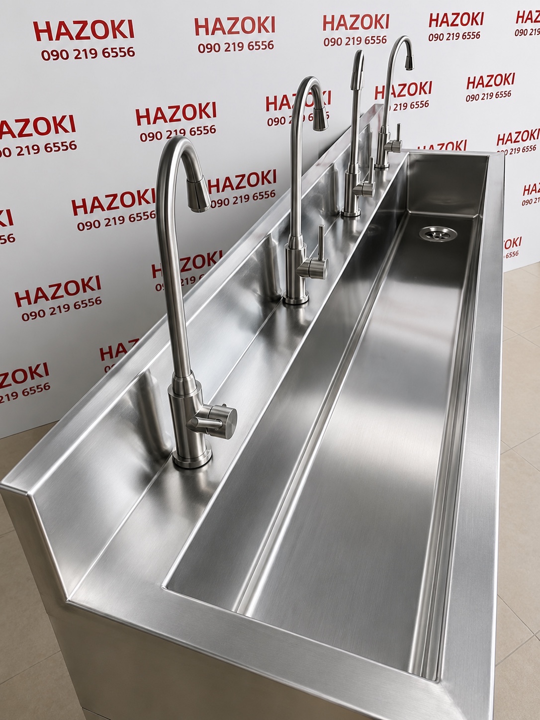 Bồn rửa tay inox 1500mm