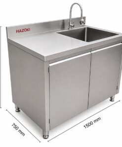Tủ inox có chậu rửa 1200mm