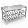 Bàn inox 3 tầng nan 1200mm