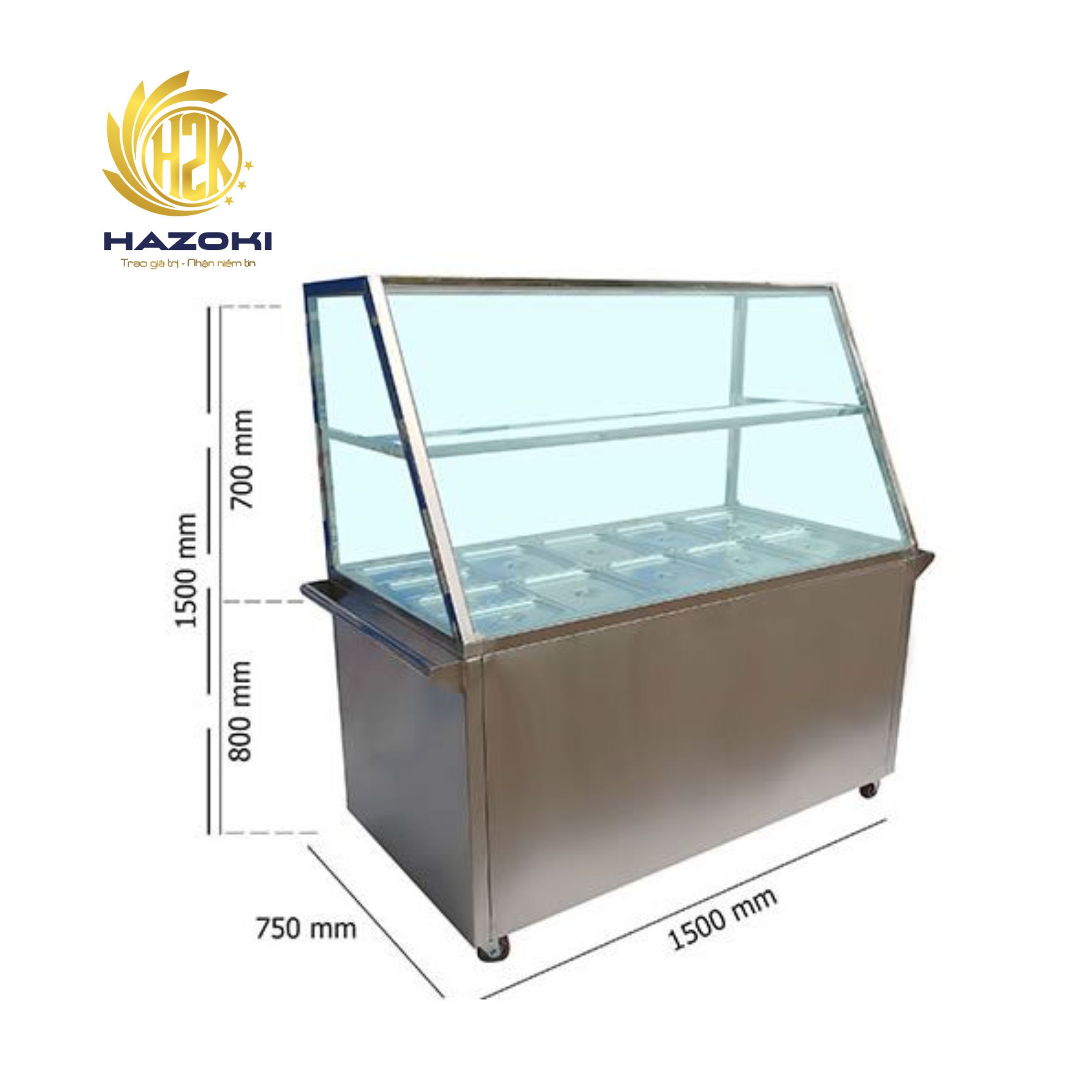 Tủ hâm nóng thức ăn 12 khay