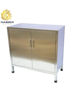 Tủ inox 3 tầng dài 800mm