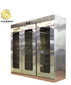 Tủ sấy bát công nghiệp 3 buồng Inox 201