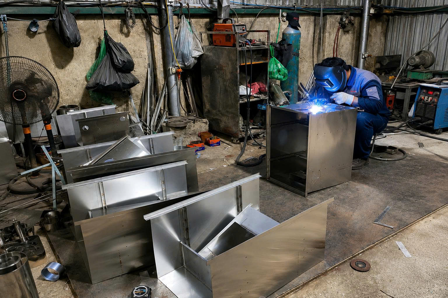 Xưởng sản xuất bể tách mỡ inox Hazoki