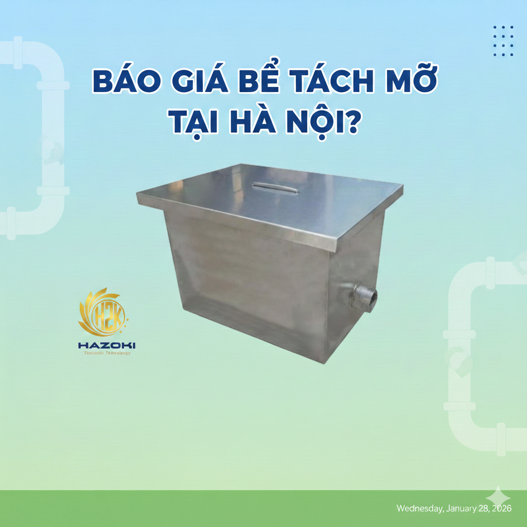 Báo giá bể tách mỡ tại hà nội