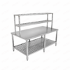 Bàn soạn 2500x1000mm có kệ trên