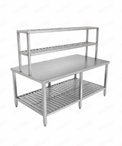 Bàn soạn 2200x1000mm có kệ trên