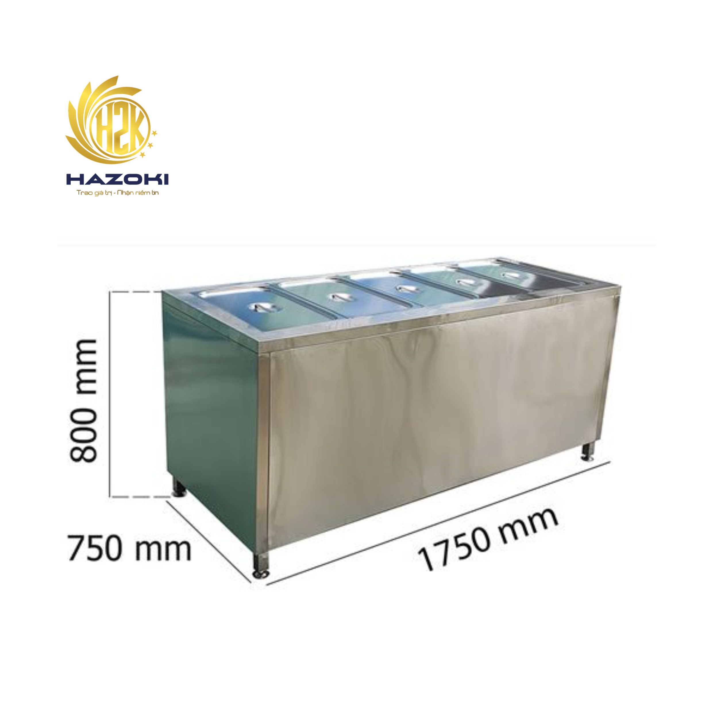Tủ giữ nóng thức ăn 5 khay
