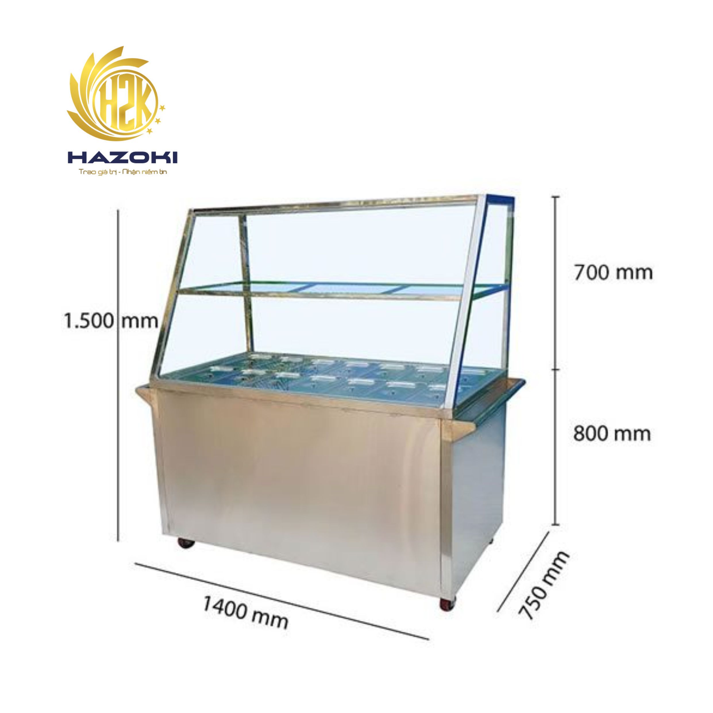 Tủ hâm nóng thức ăn 14 khay