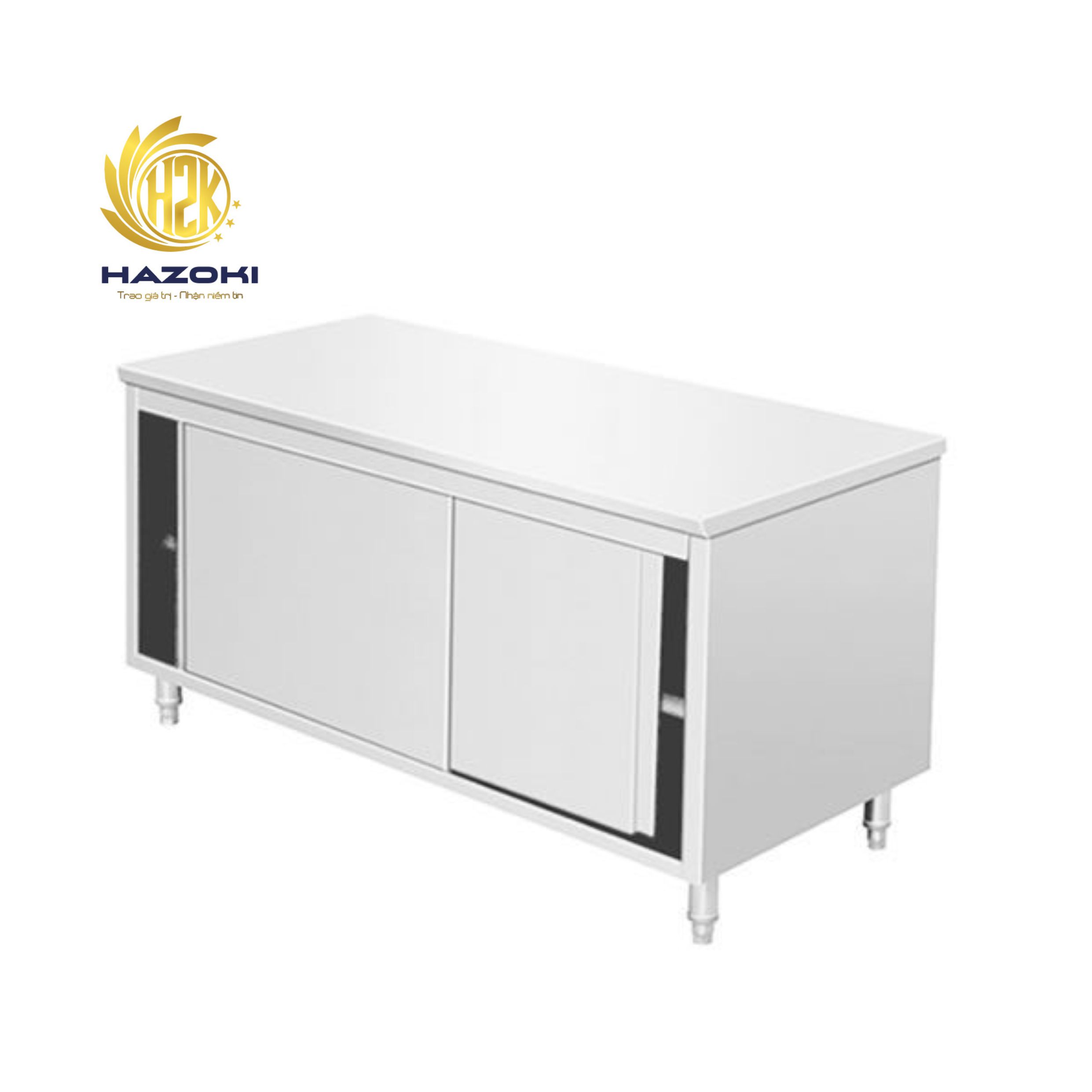 Tủ inox cửa lùa rộng 1000mm