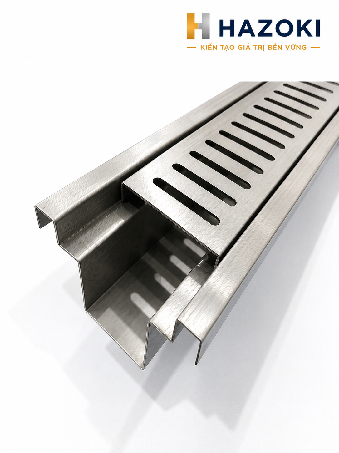 Máng thoát nước inox chữ U - Ảnh 3